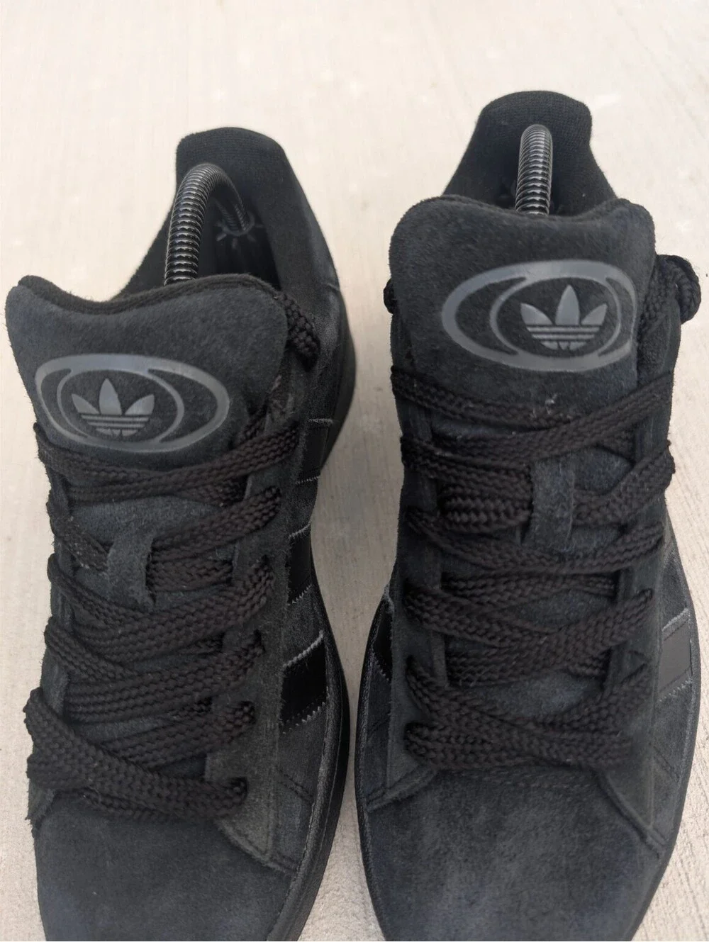 Adidas Campus Black Suede Sneakers size 7